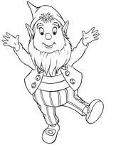 coloriage potiron le nain magique